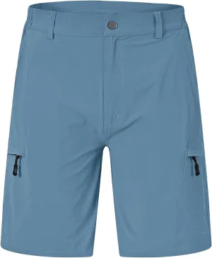 Rdruko Men's Hiking Cargo Shorts 9" Quick Dry Lightweight Outdoor Work Casual Travel Summer Shorts with 6 Zipper Pockets