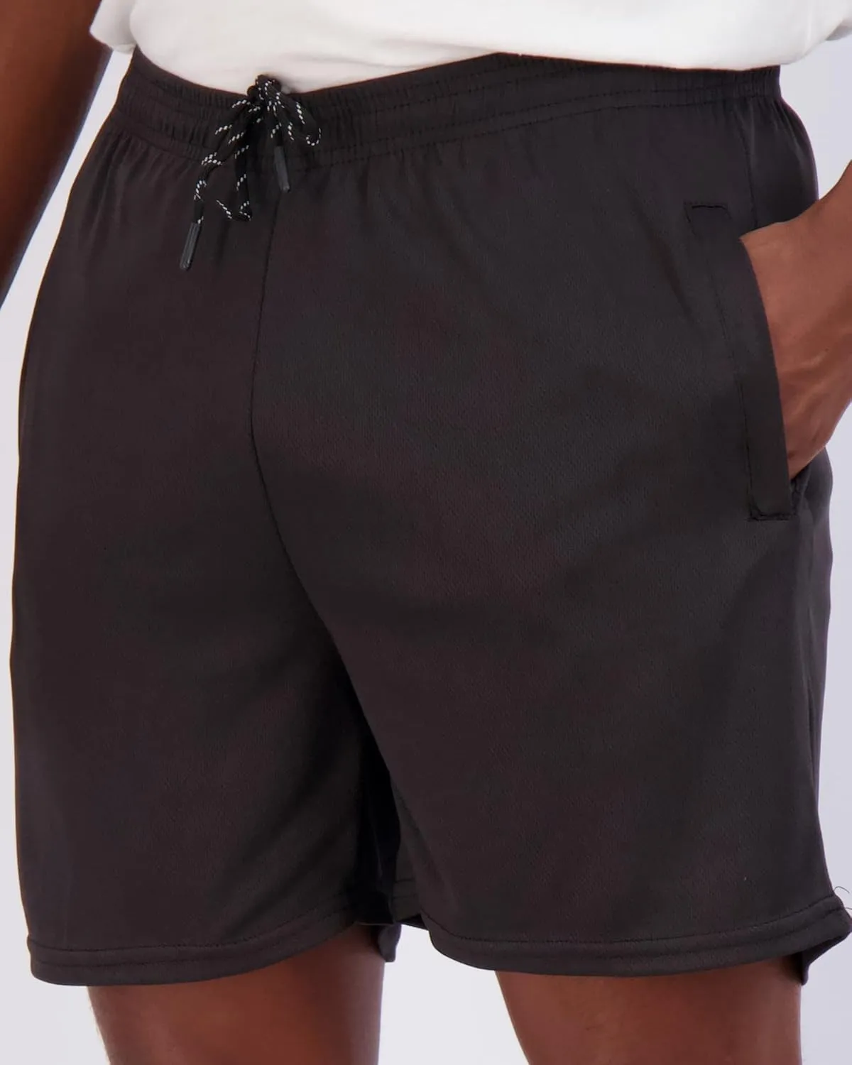 Real Essentials 4 Pack: Men's Mesh 7"/ 5"/ 3" Athletic Zipper Shorts Workout Gym Running Basketball (Big and Tall Available)