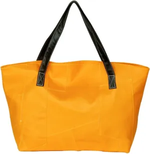 [Real Love] Stylish Yellow Double Handle Leatherette Bag Handbag Purse
