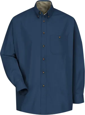 Red Kap Men's Cotton Contrast Dress Shirt