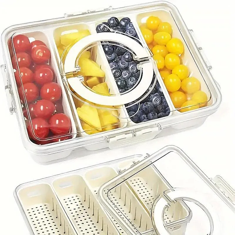 Refrigerator Crisper Storage Box Food Organizer Container for Kitchen Fridge