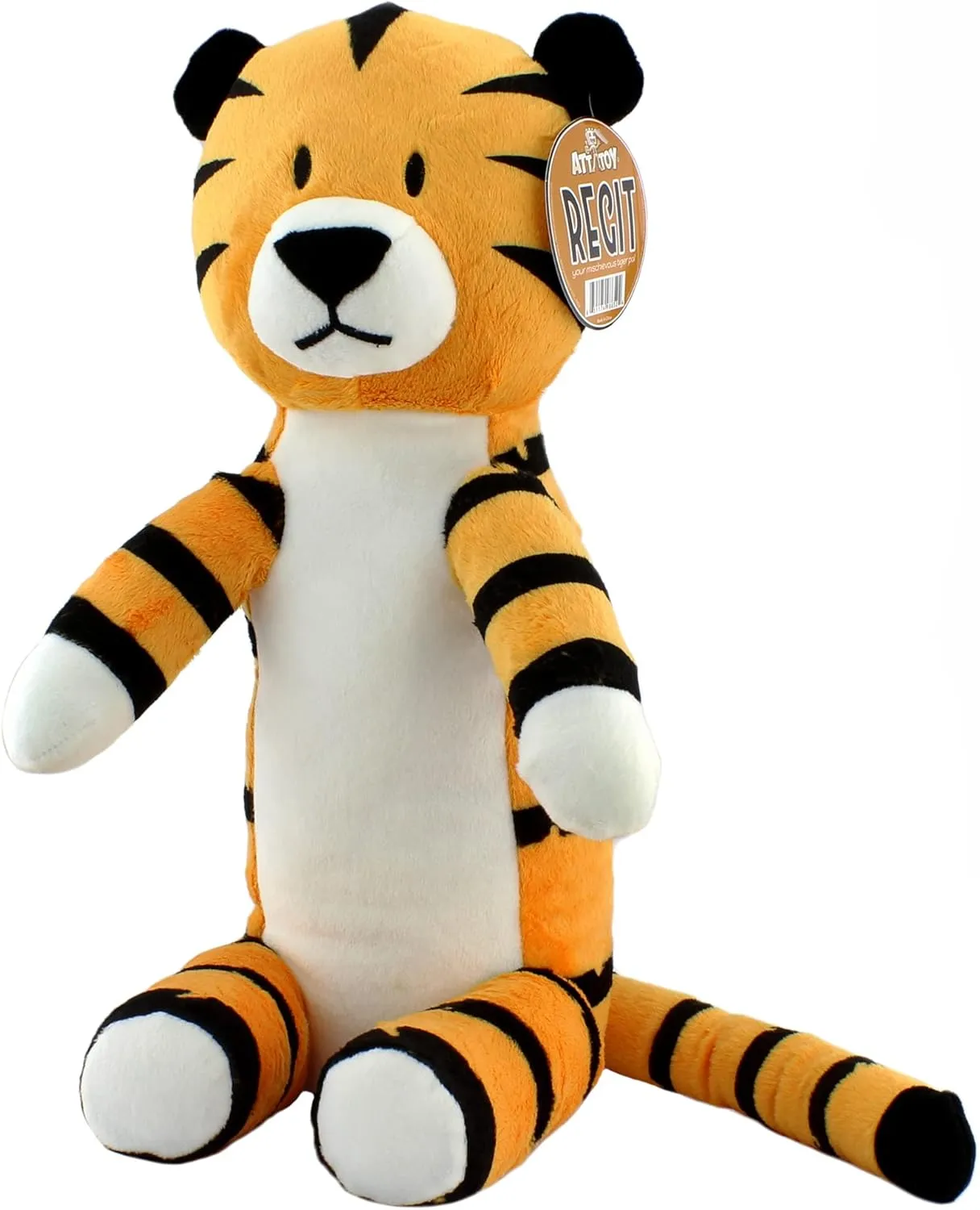 Regit The Plush Tiger Toy, 17-Inch Tall Striped Sitting Tiger Stuffed Animal