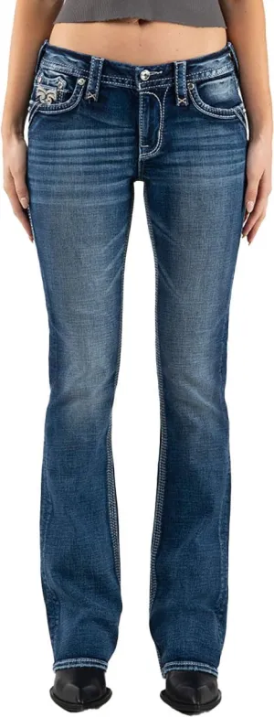 Rock Revival - Womens Vetiver RP2774B201 Bootcut Jeans, Color Denim, Size: 30