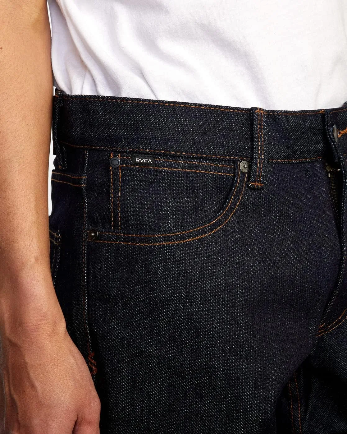 RVCA Mens Slim Fit Denim Pants