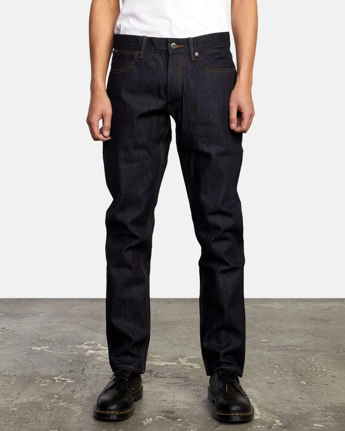 RVCA Mens Slim Fit Denim Pants