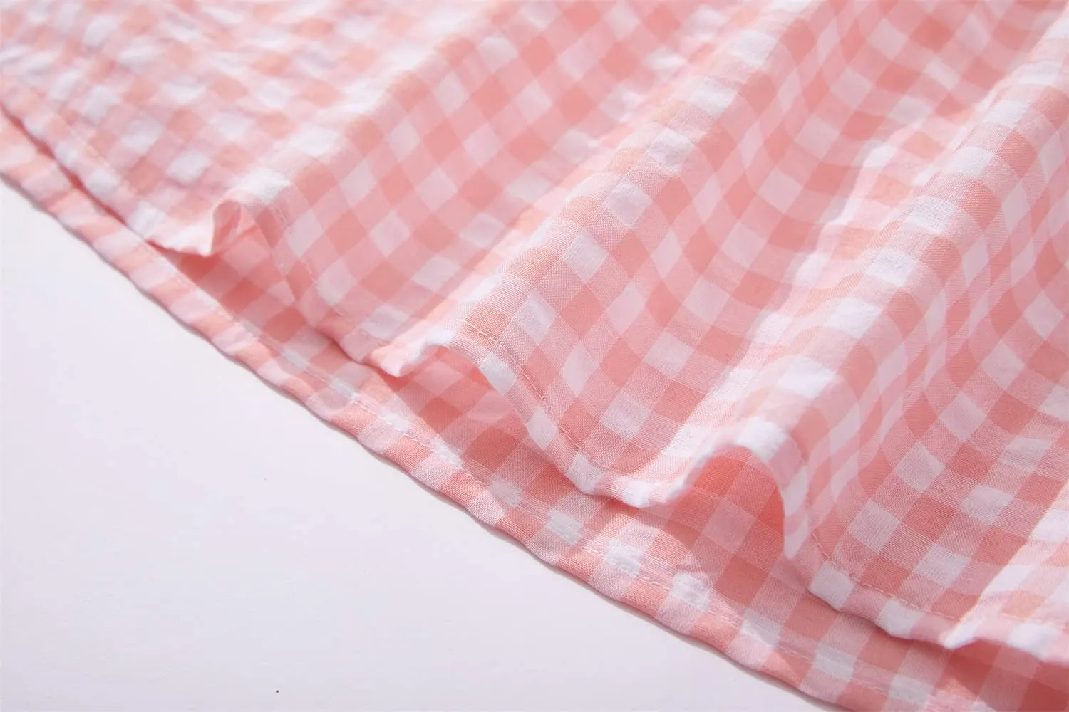 Rysly Toddler Baby Girls Cotton Linen Plaid Dress with Ruffle Back Straps and Bow Kids Casual Dress