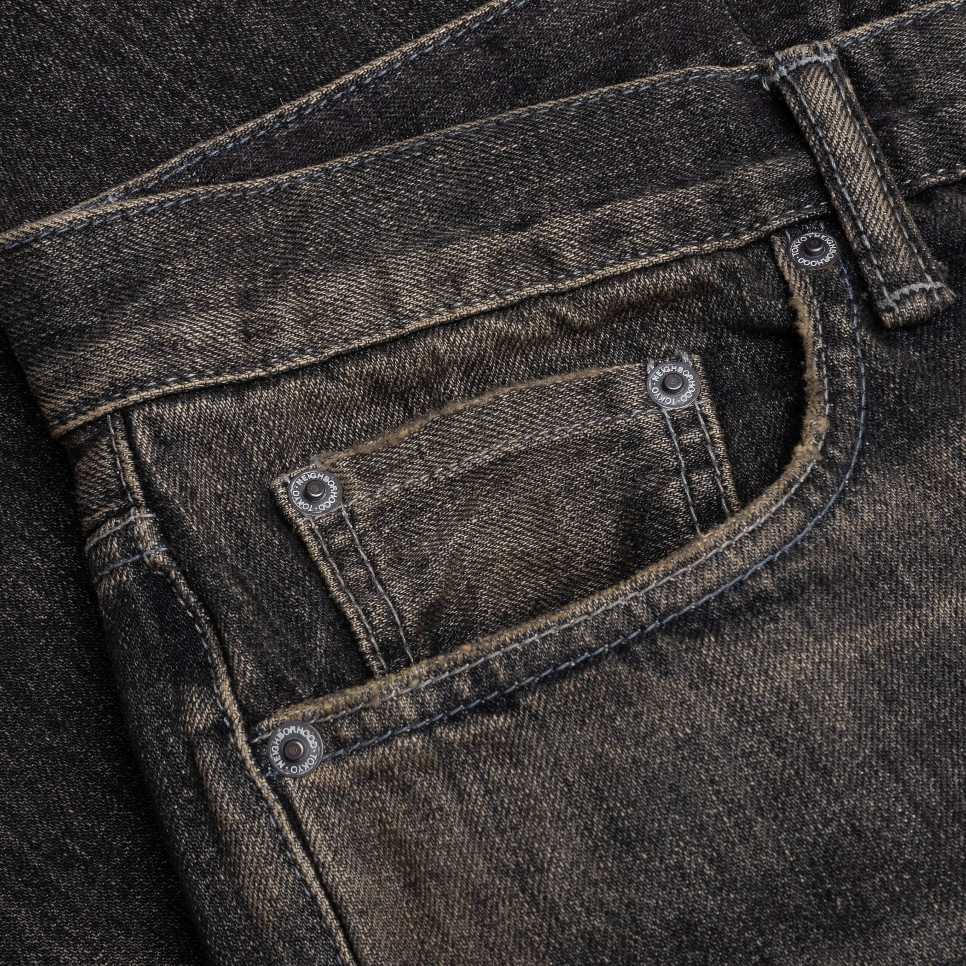 Savage Denim DP Wide Pants - Black