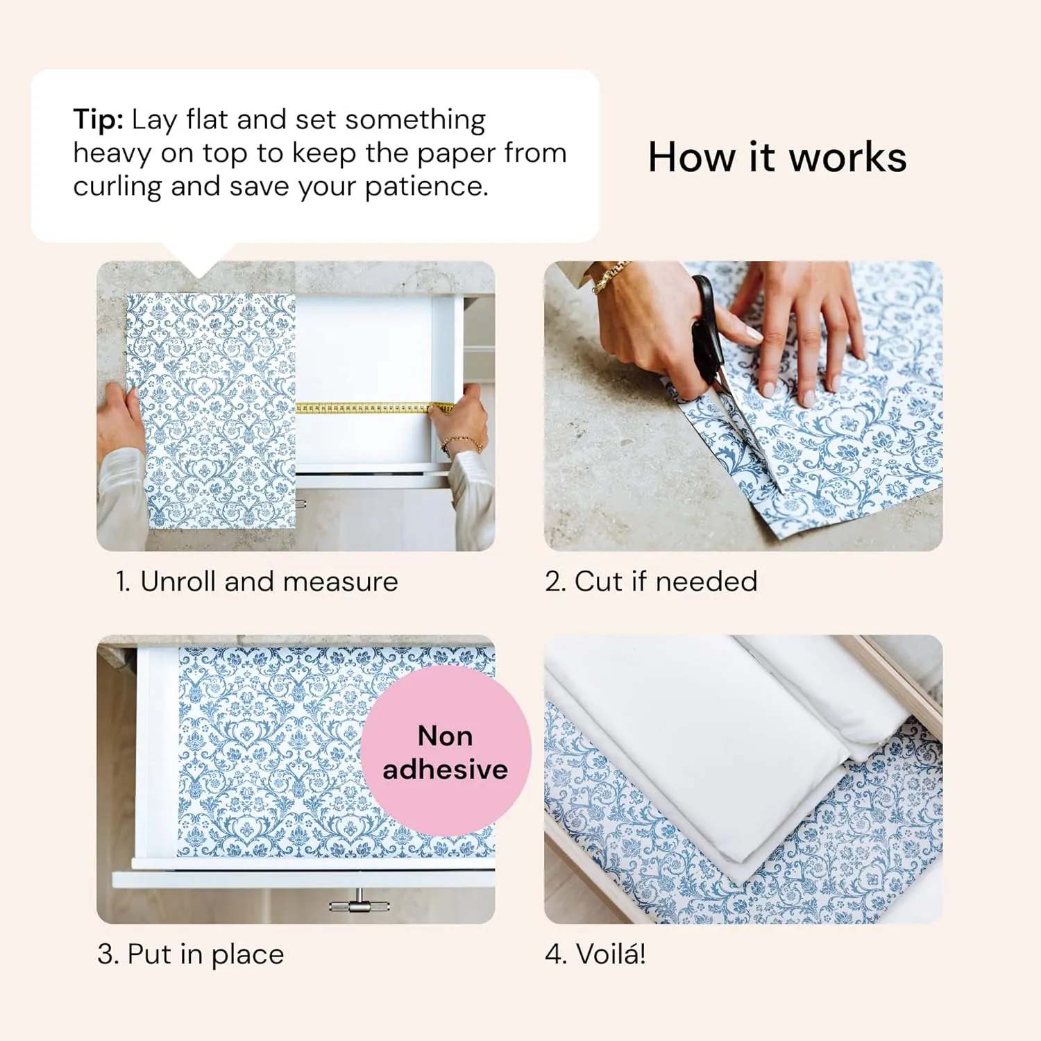 Scented Drawer and Shelf Liners - Vintage Charm - Six (6) Large 14 x 19.6 Inch Sheets - Non-Adhesive Paper Sheets for Closet Shelves and Dresser Drawers - (Vintage Paris)