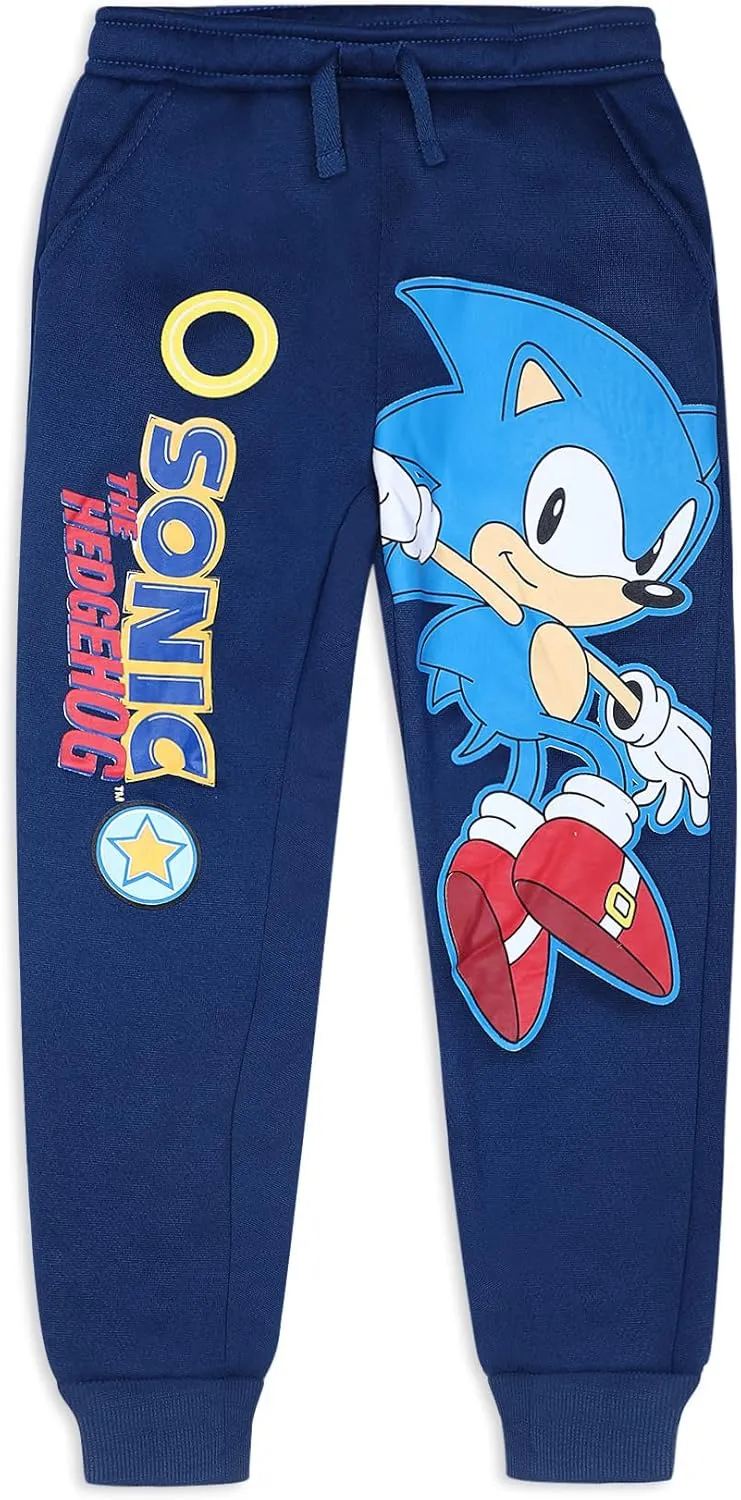 SEGA Sonic The Hedgehog Boys 2 Pack Joggers for Toddler and Little Kids – Multicolor