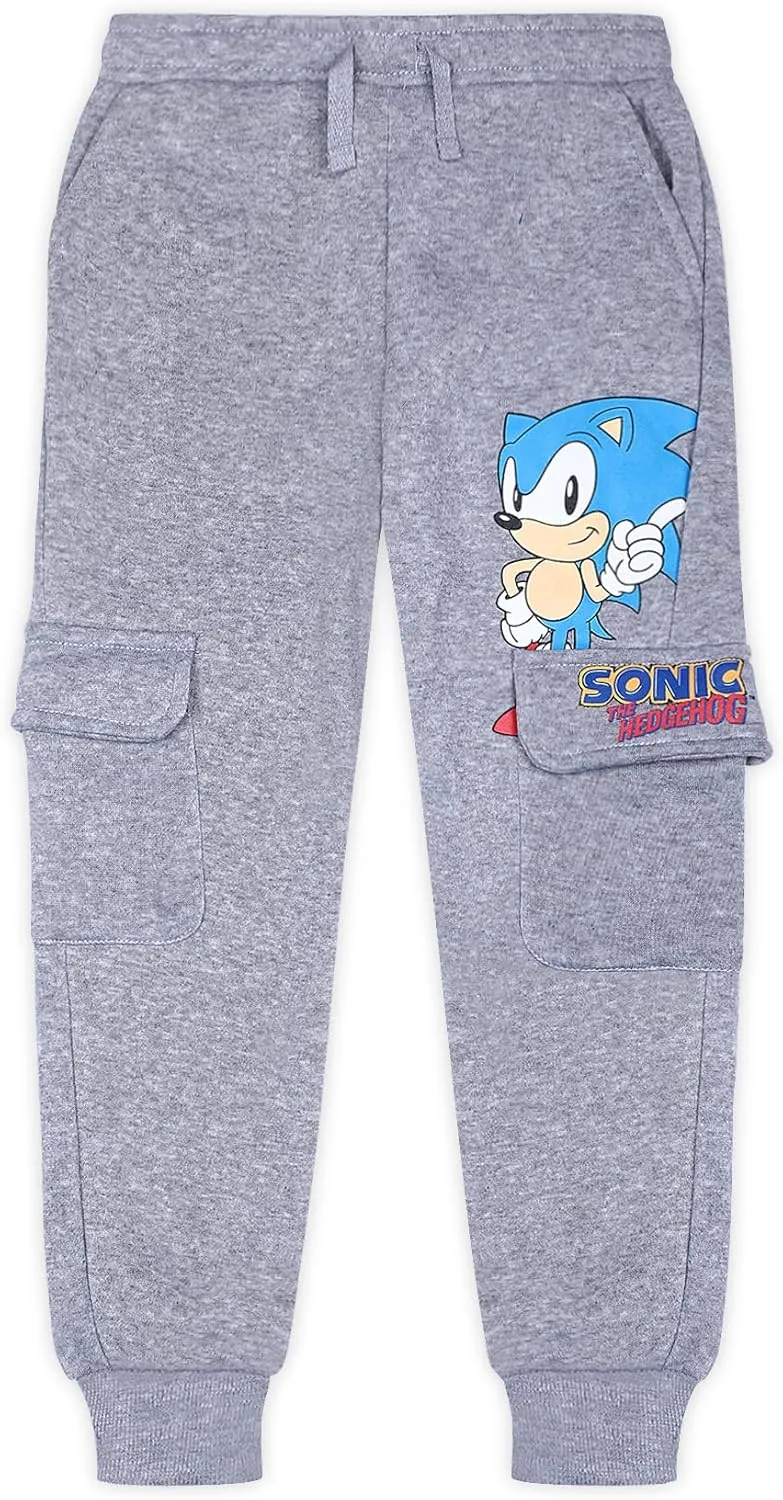 SEGA Sonic The Hedgehog Boys 2 Pack Joggers for Toddler and Little Kids – Multicolor