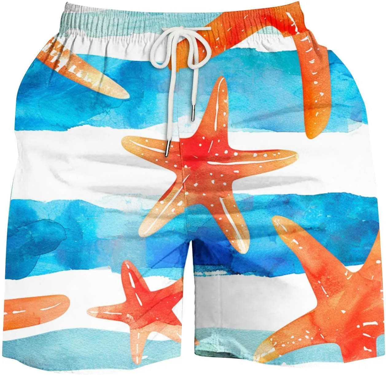 Sets for Men Summer Digital Print Drawstring Tie Elastic Waist Casual Fashion Beach Shorts Beach Shorts Swim Mens