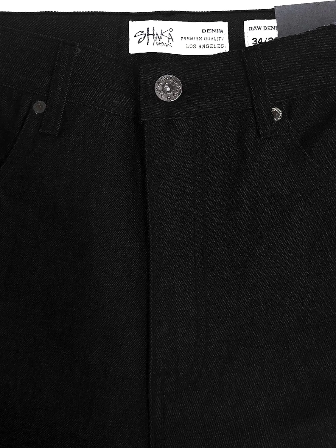 Shaka Wear Mens 12 oz Raw Denim Pants Classic Straight Rigid Jeans 30~44