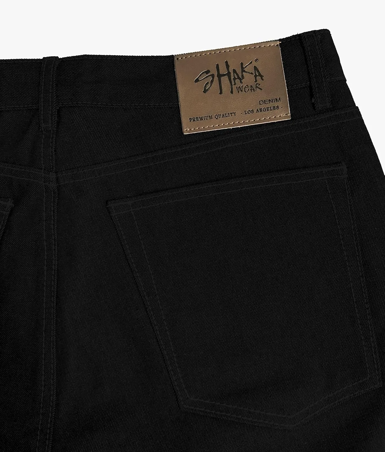 Shaka Wear Mens 12 oz Raw Denim Pants Classic Straight Rigid Jeans 30~44