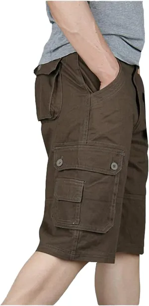 Shorts Men Leisure Overalls Summer Men's and Color Pants with Multi-Pocket Men's Pants Mens Short Green Cargo Shorts