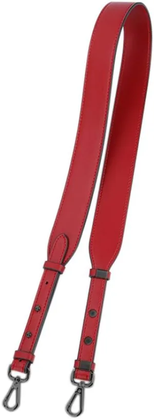 Shoulder-Strap Crossbody Bag Strap-Replacement Faux Leather Replacement-Strap For Purse Handbag (Red)
