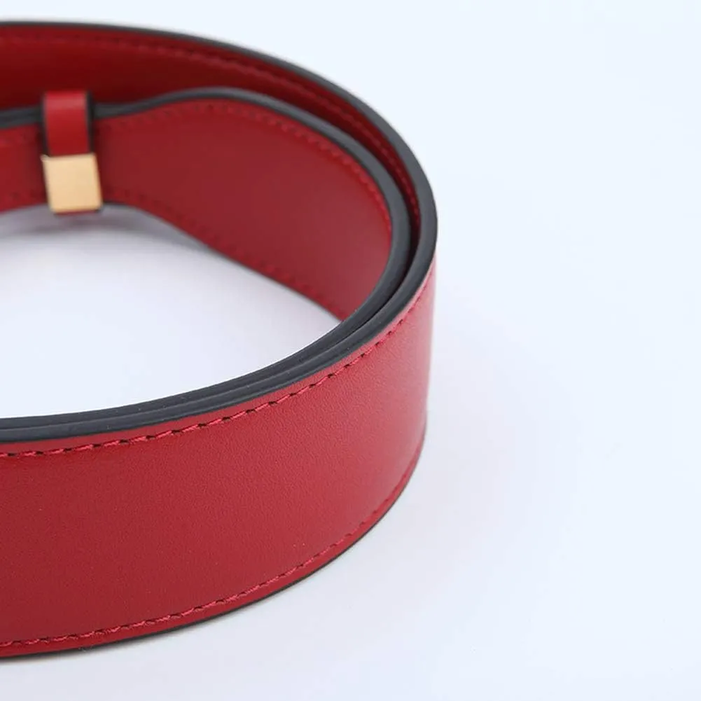 Shoulder-Strap Crossbody Bag Strap-Replacement Faux Leather Replacement-Strap For Purse Handbag (Red)