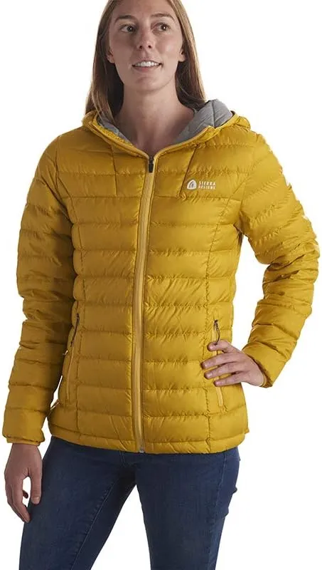 Sierra Designs Women's Whitney Jacket, 800 Fill DriDown Insulation, Packable and Hooded Winter Jacket