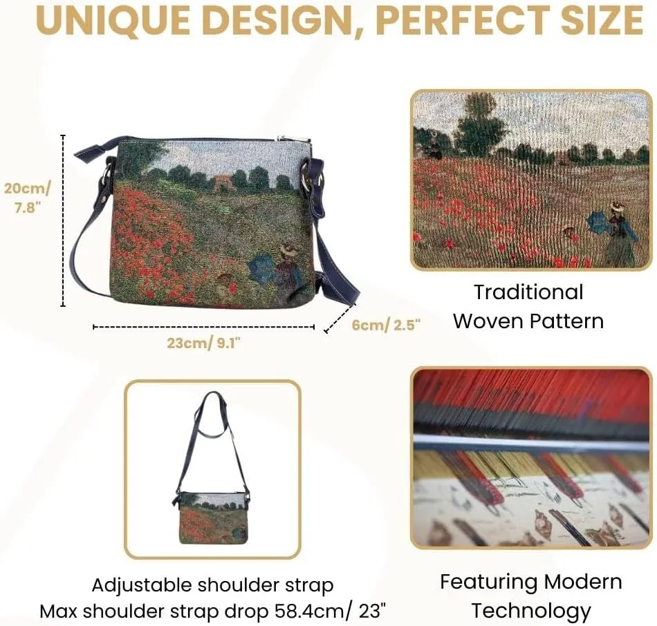 Signare Tapestry Crossbody Bag Sling Shoulder Purse for Women