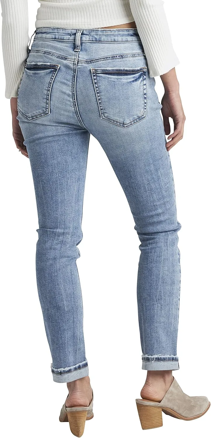 Silver Jeans Co. Women's Beau Mid Rise Slim Leg Jeans-Legacy