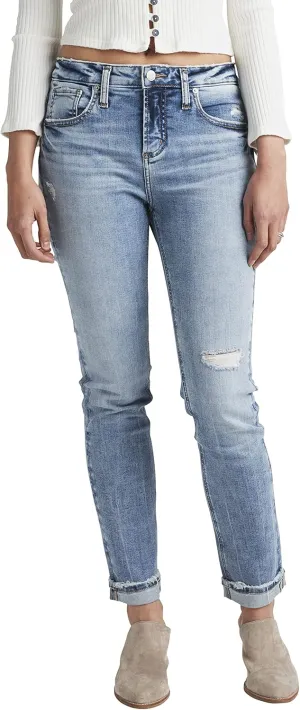 Silver Jeans Co. Women's Beau Mid Rise Slim Leg Jeans-Legacy