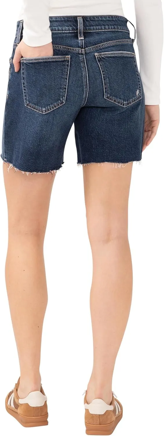Silver Jeans Co. Women's Suki Mid Rise Curvy Fit Long Shorts