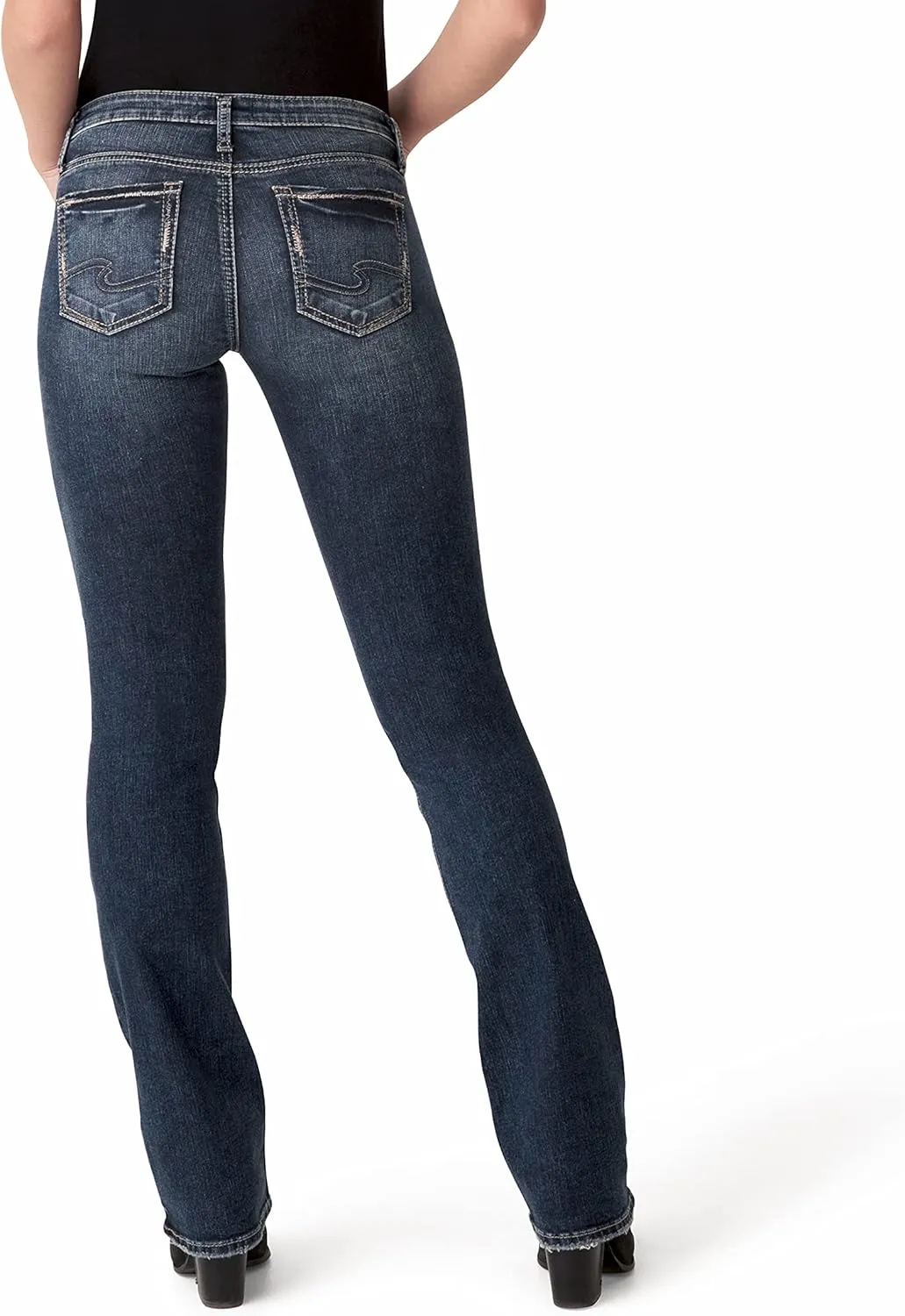 Silver Jeans Co. Women's Tuesday Low Rise Slim Bootcut Jeans