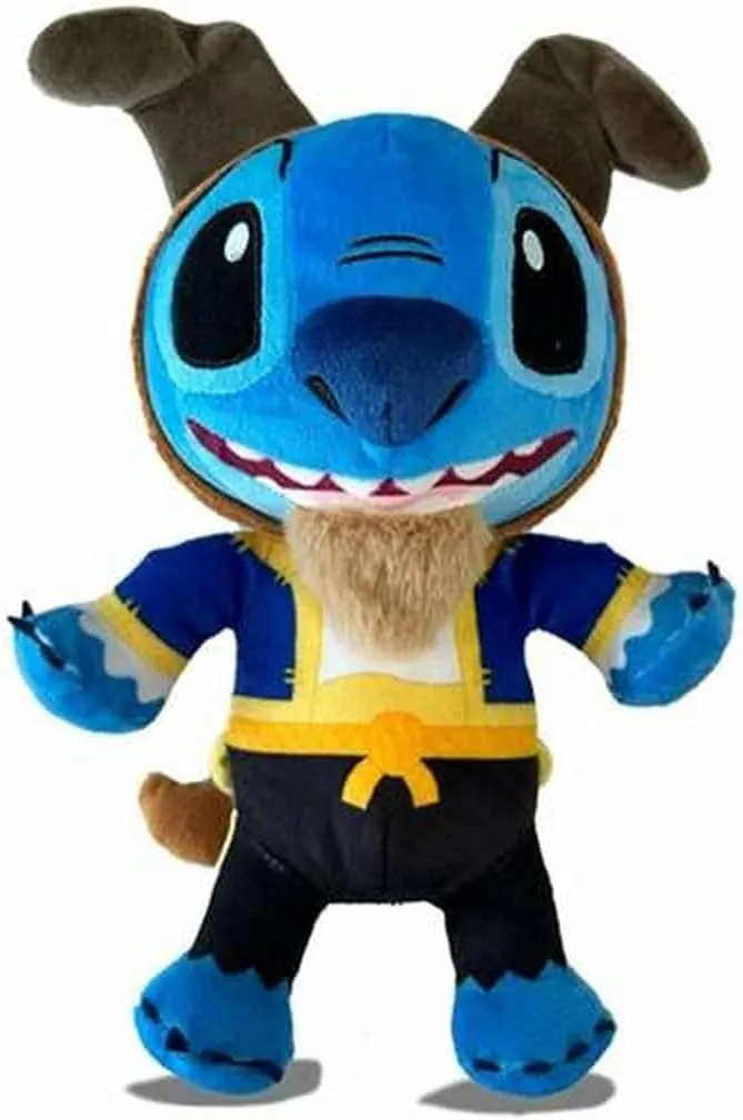 Simba Plush Stitch 6315877204 Beauty and the Beast Beast Costume, 25 cm Disney License, 100% Original, Suitable for All Ages