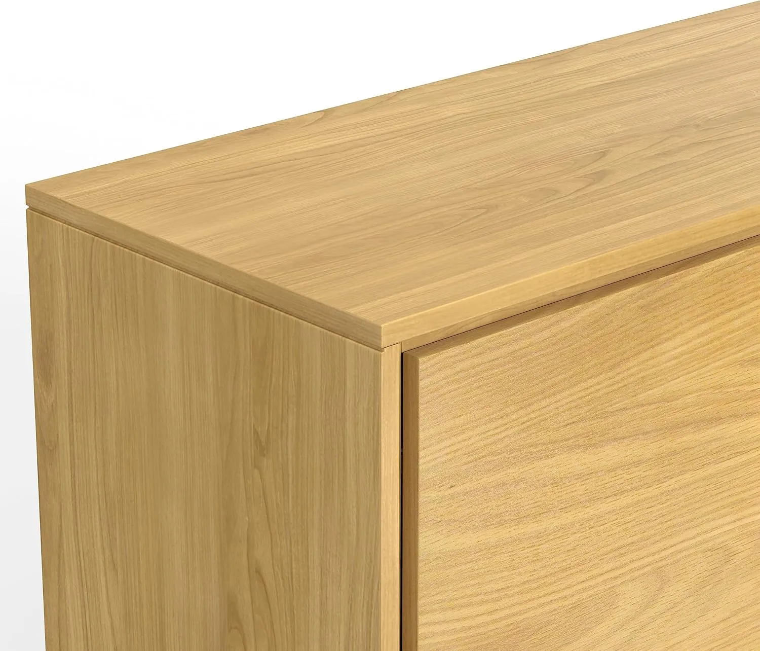 SIMPLIHOME Lowry 60 inch x 17 inch Rectangle Modern Industrial Sideboard Buffet in Oak Veneer for the Dining Room and Kitchen