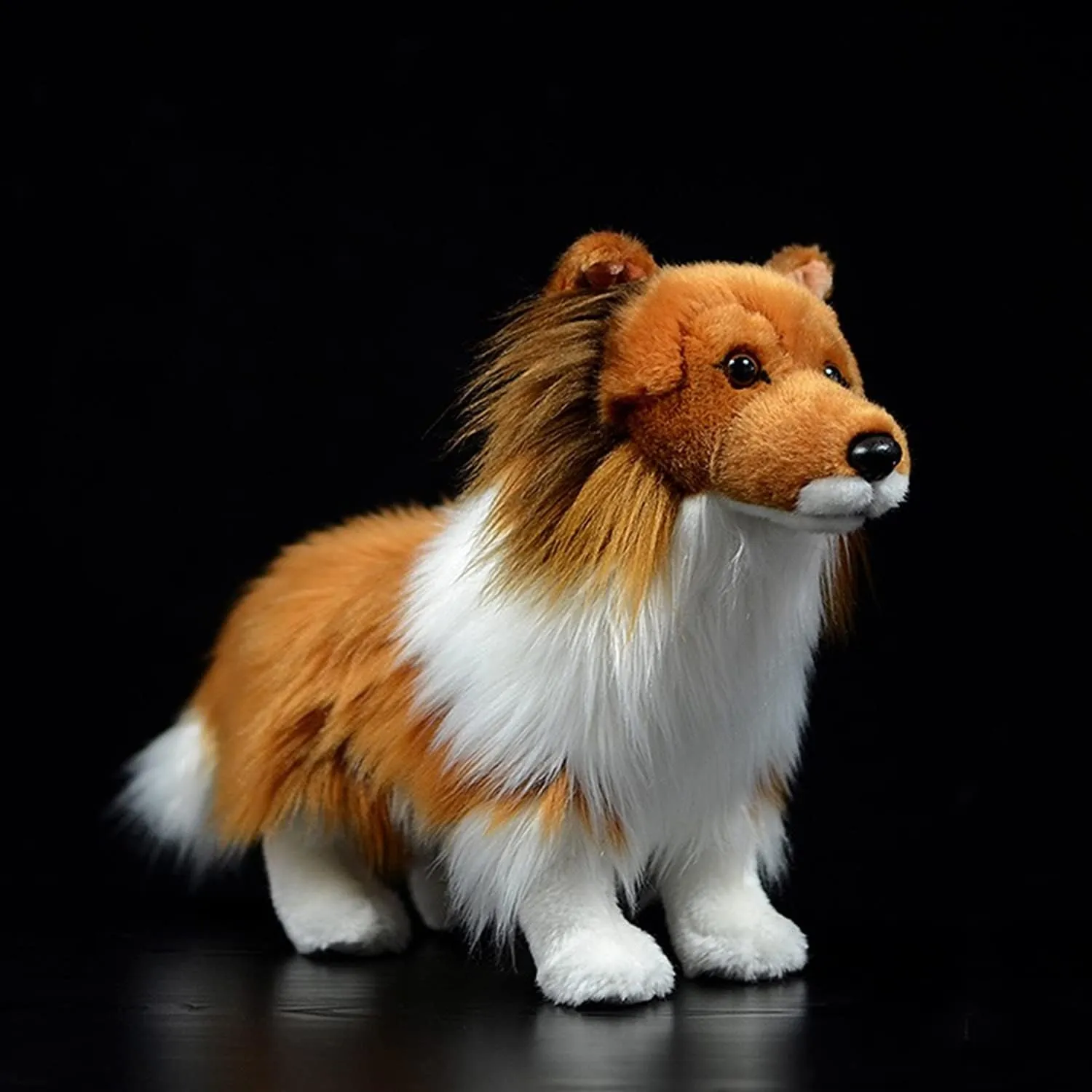 Simulation Collie Sheepdog Doll Collie Stuffed Animals Plush Toy 10" Long……