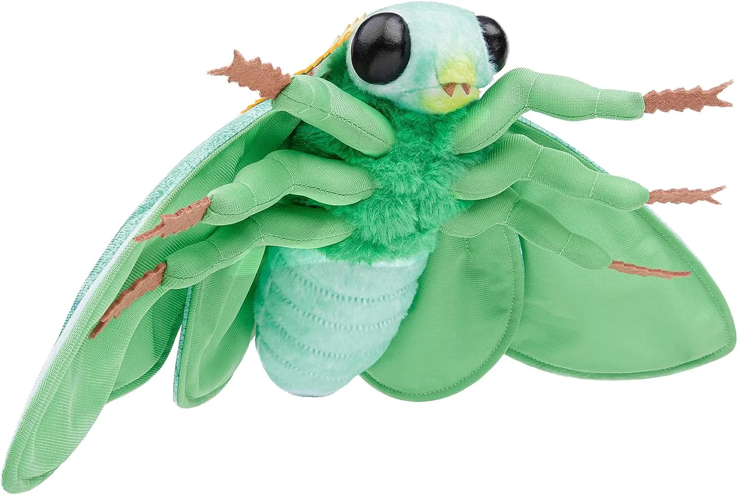 Simulation Emerald Moth Plush Toy, 14in Realistic Emerald Moth Stuffed Animal Children's Toys