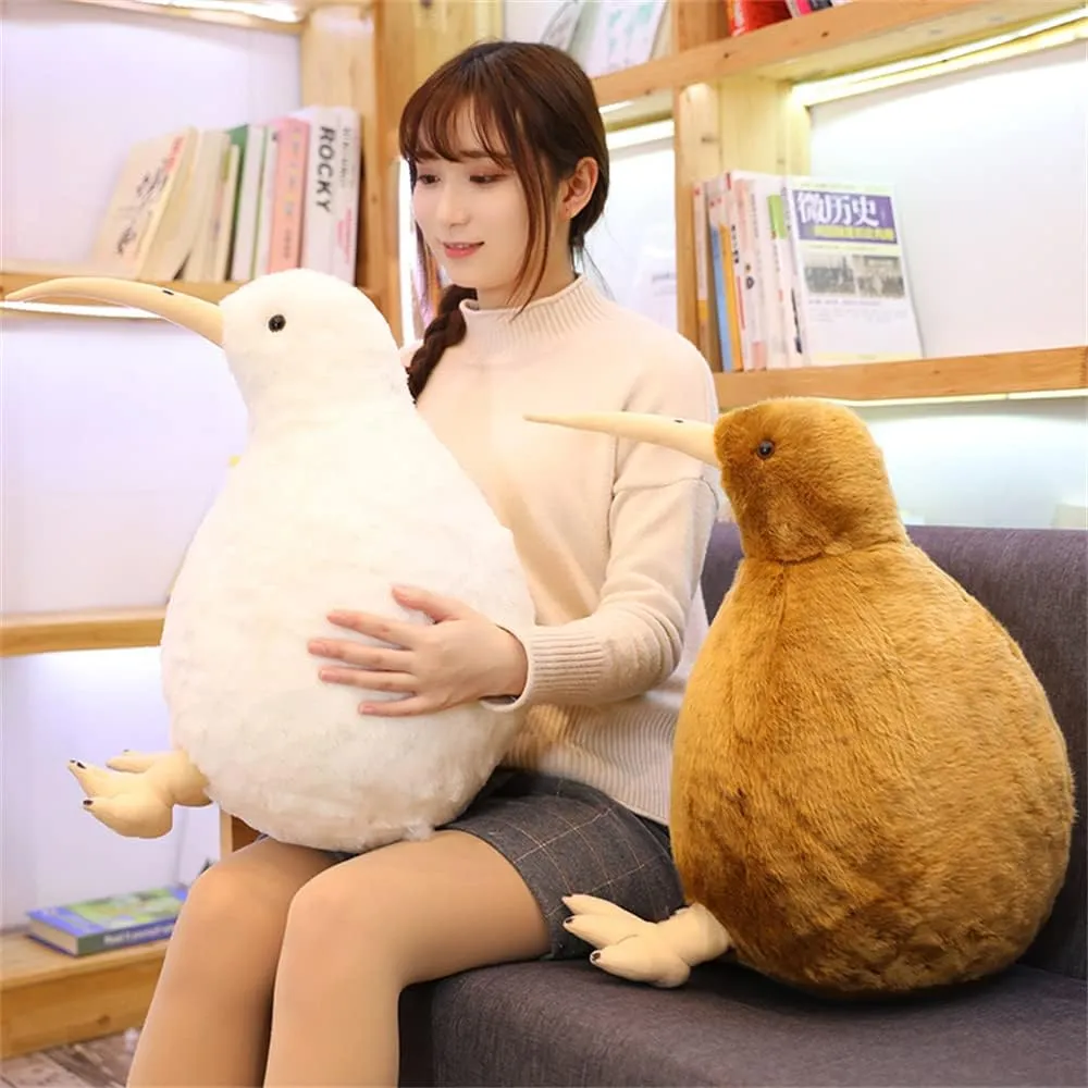 Simulation Kiwi Bird Plush Toy Cute Kiwi Plush Stuffed & Plush Animals Soft Doll Kids Toys for Children Birthday Easter, Thanksgiving, Christmas, New Year's Gifts(Brown, 50cm/19inch)