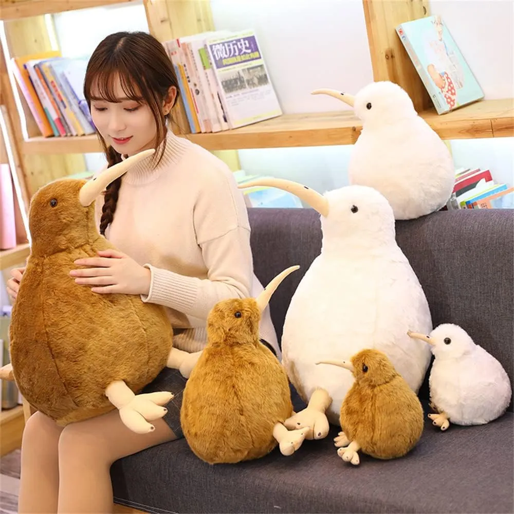 Simulation Kiwi Bird Plush Toy Cute Kiwi Plush Stuffed & Plush Animals Soft Doll Kids Toys for Children Birthday Easter, Thanksgiving, Christmas, New Year's Gifts(Brown, 50cm/19inch)
