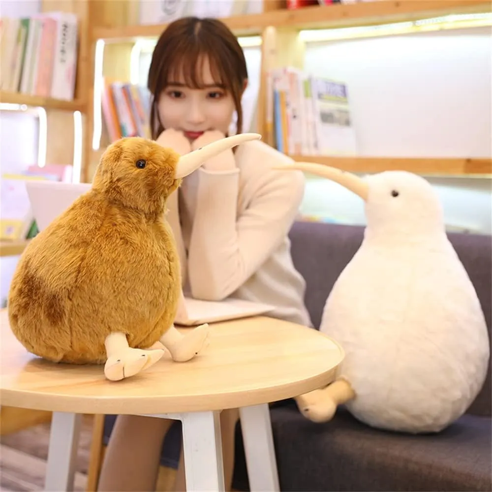 Simulation Kiwi Bird Plush Toy Cute Kiwi Plush Stuffed & Plush Animals Soft Doll Kids Toys for Children Birthday Easter, Thanksgiving, Christmas, New Year's Gifts(Brown, 50cm/19inch)