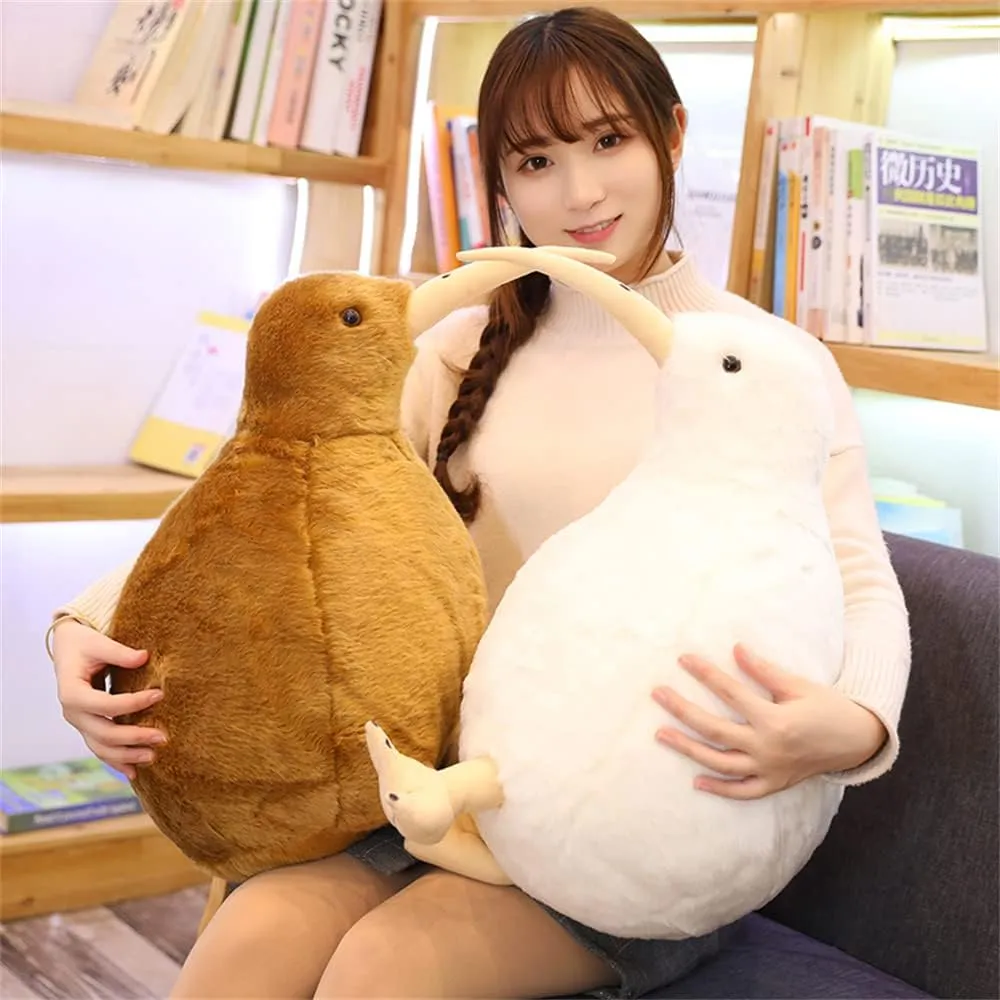 Simulation Kiwi Bird Plush Toy Cute Kiwi Plush Stuffed & Plush Animals Soft Doll Kids Toys for Children Birthday Easter, Thanksgiving, Christmas, New Year's Gifts(Brown, 50cm/19inch)