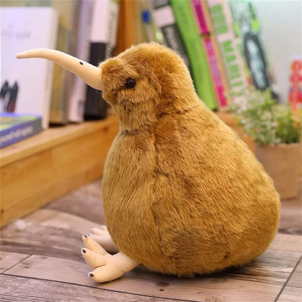Simulation Kiwi Bird Plush Toy Cute Kiwi Plush Stuffed & Plush Animals Soft Doll Kids Toys for Children Birthday Easter, Thanksgiving, Christmas, New Year's Gifts(Brown, 50cm/19inch)