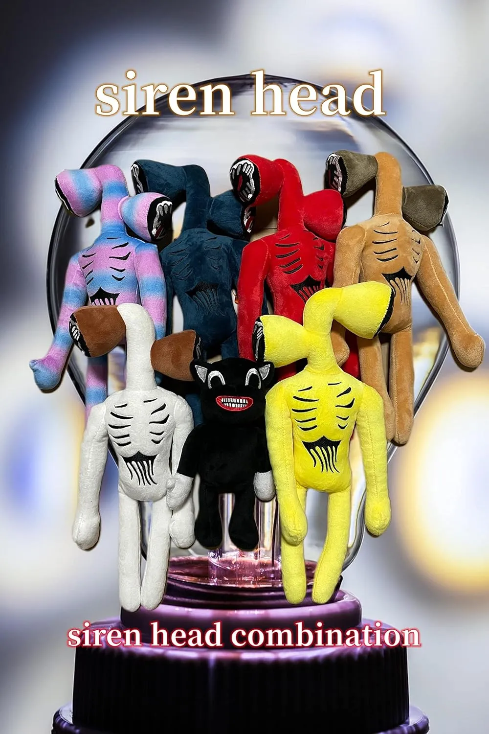 Siren Head Plush Toys Cartoon Dog Cartoon Cat Plush Toys for Boys and Girls Home Party Gift Birthday Gift (Yellow)