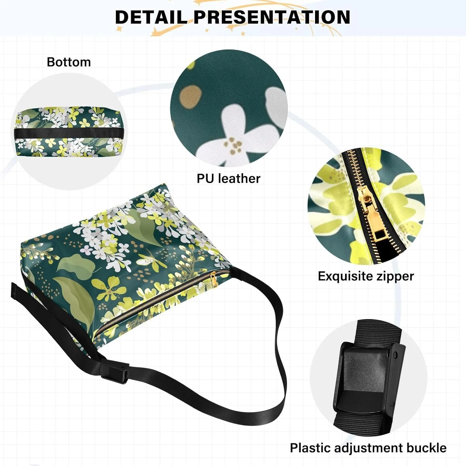 Sling Bag for Women Men Leather Crossbody Bags for Women Cute Crossbody Purse Handbag Purse Shoulder
