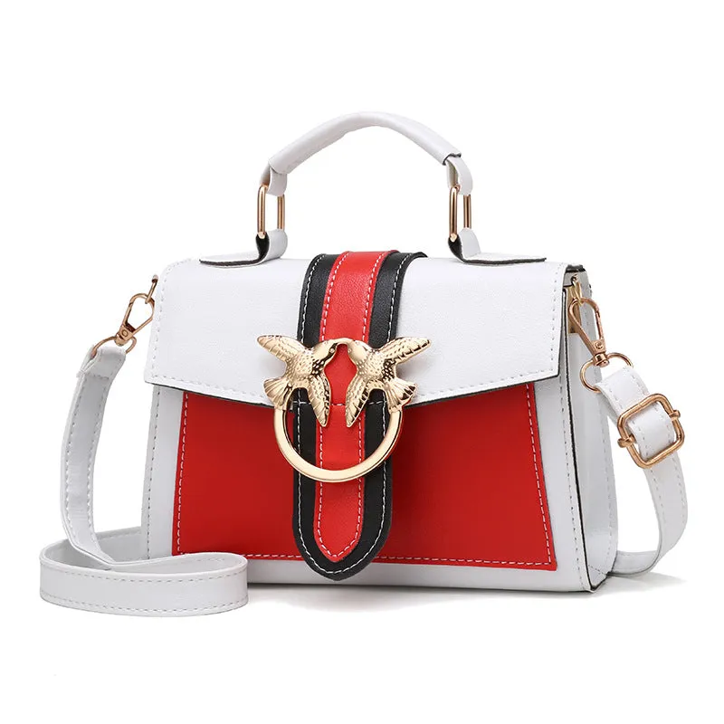Slouchy Women's Fashionable Korean Contrast Color Crossbody Bags