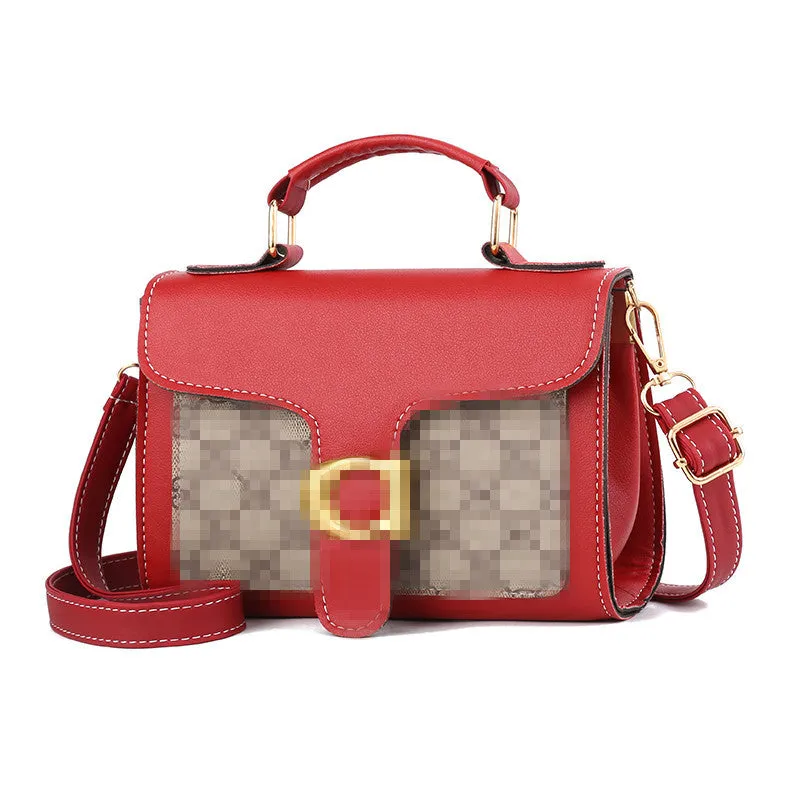 Slouchy Women's Fashionable Korean Contrast Color Crossbody Bags