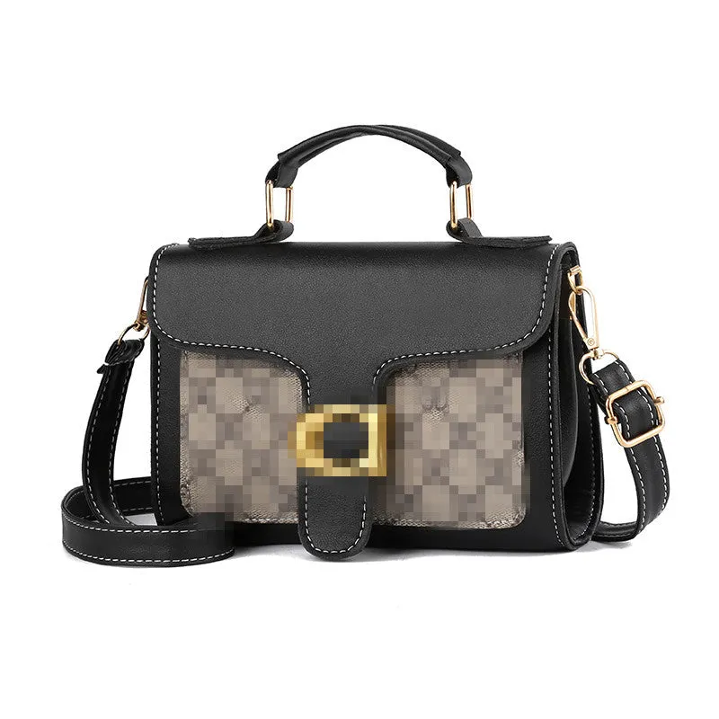 Slouchy Women's Fashionable Korean Contrast Color Crossbody Bags