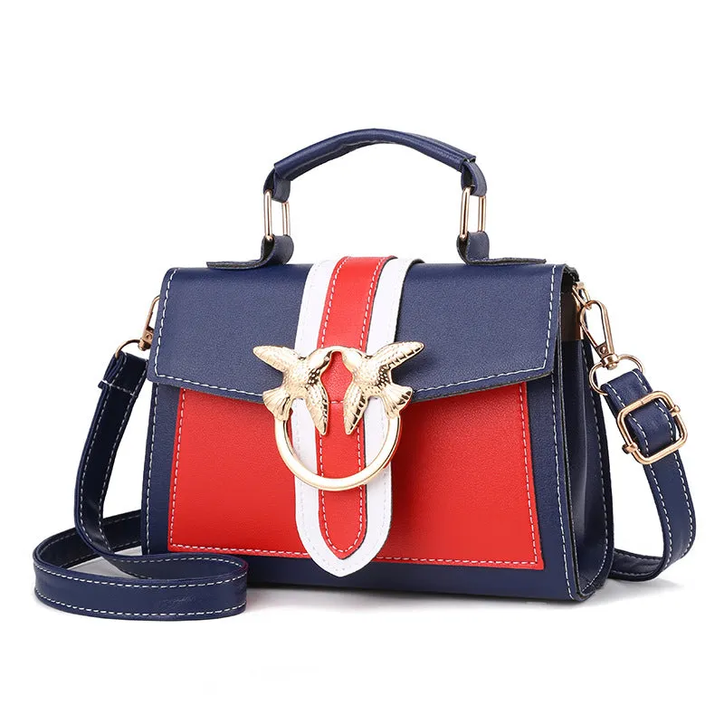 Slouchy Women's Fashionable Korean Contrast Color Crossbody Bags