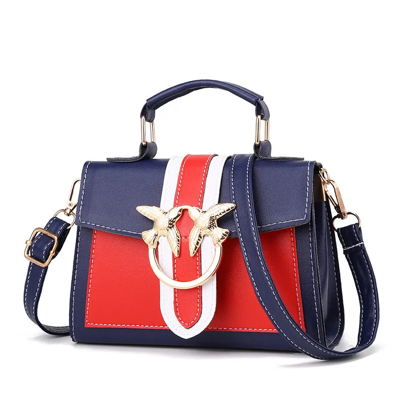 Slouchy Women's Fashionable Korean Contrast Color Crossbody Bags