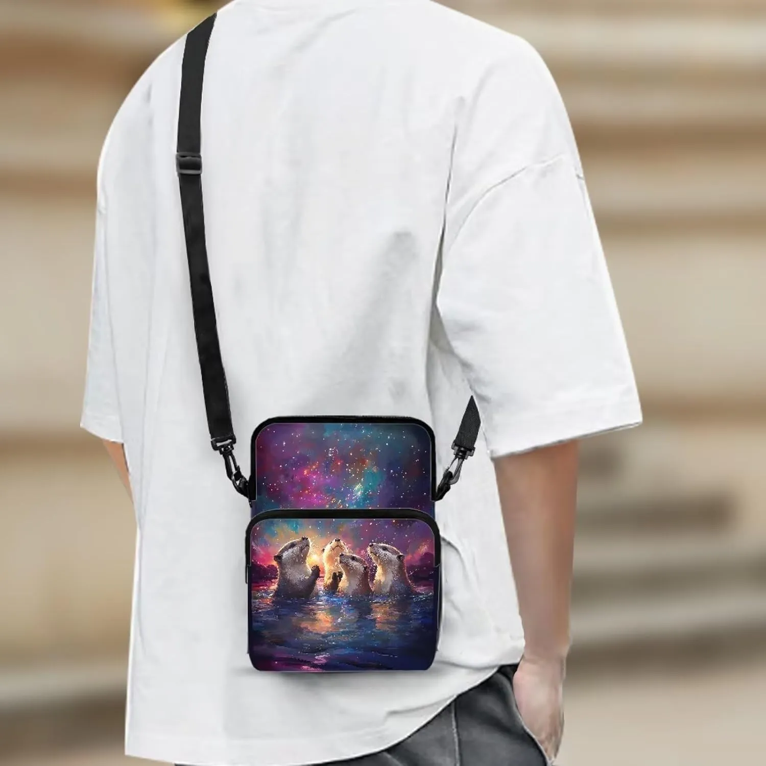 Small Crossbody Bags for Women Men Small Messenger Bag Purses Fanny Pack Wallet Bag Coin Purse Backpack Handbags