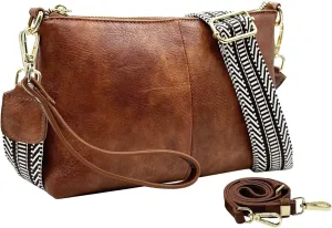 Small Crossbody Clutch Purses Bags for Women Wristlet Wallet Vegan Shoulder Handbags Guitar Strap   Leather Strap