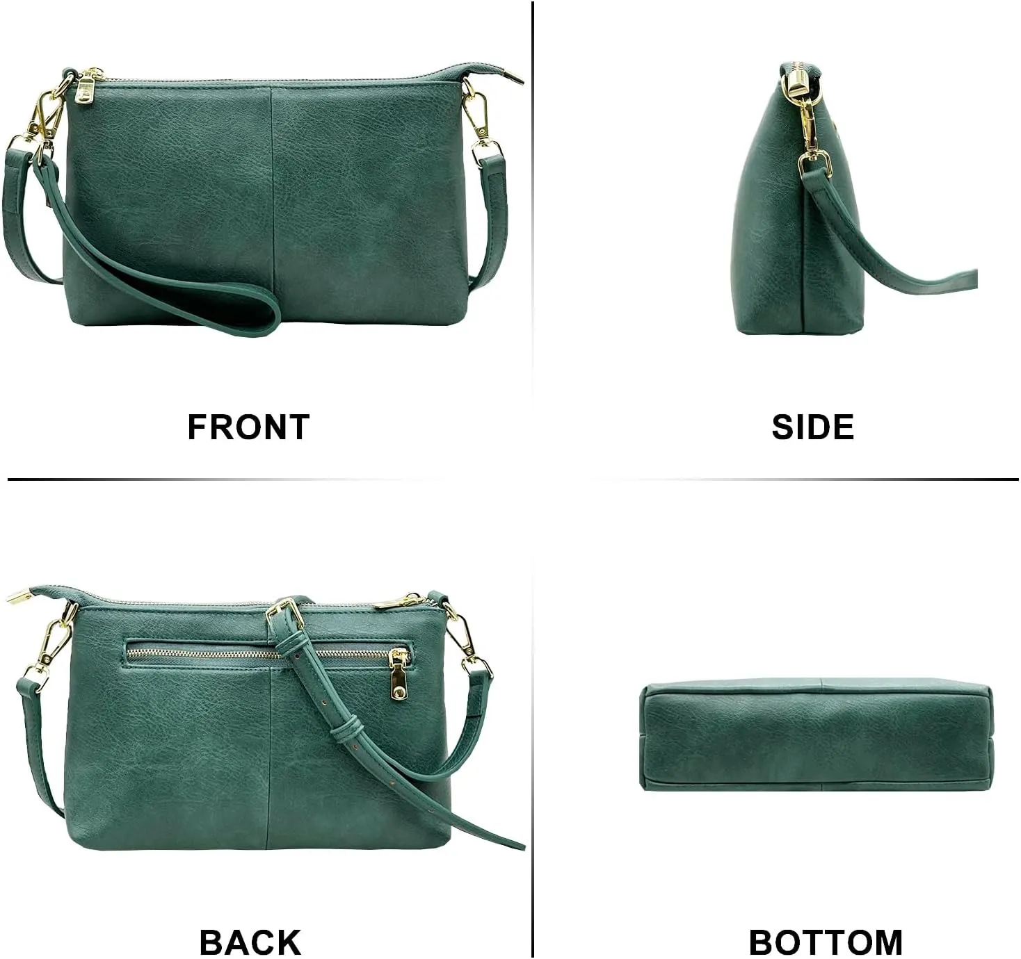 Small Crossbody Clutch Purses Bags for Women Wristlet Wallet Vegan Shoulder Handbags Guitar Strap   Leather Strap