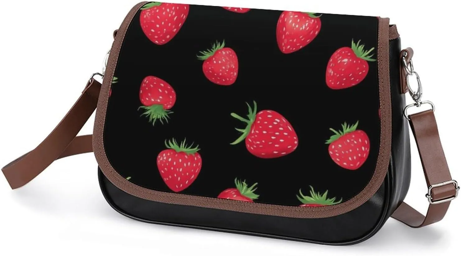 Small Crossbody Handbags Pu Leather Purse Travel Shoulder Bag with Adjustable Strap