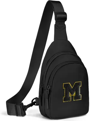 Small Initial Sling Bag for Girls & Women - Cute Crossbody Fanny Pack Gift