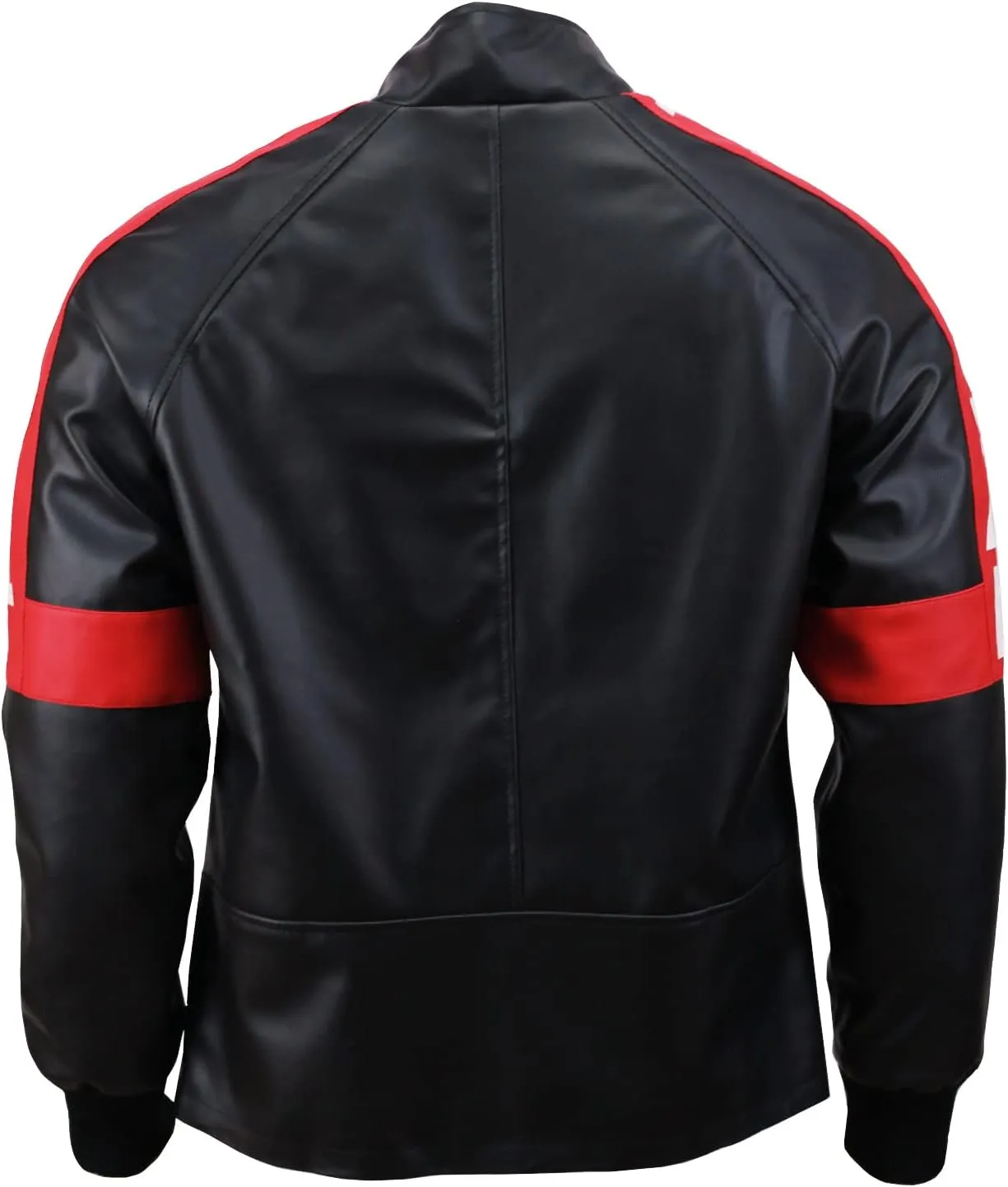 Smokey and The Bandit Burt Reynolds Red Bomber Cosplay Leather Jacket Costume
