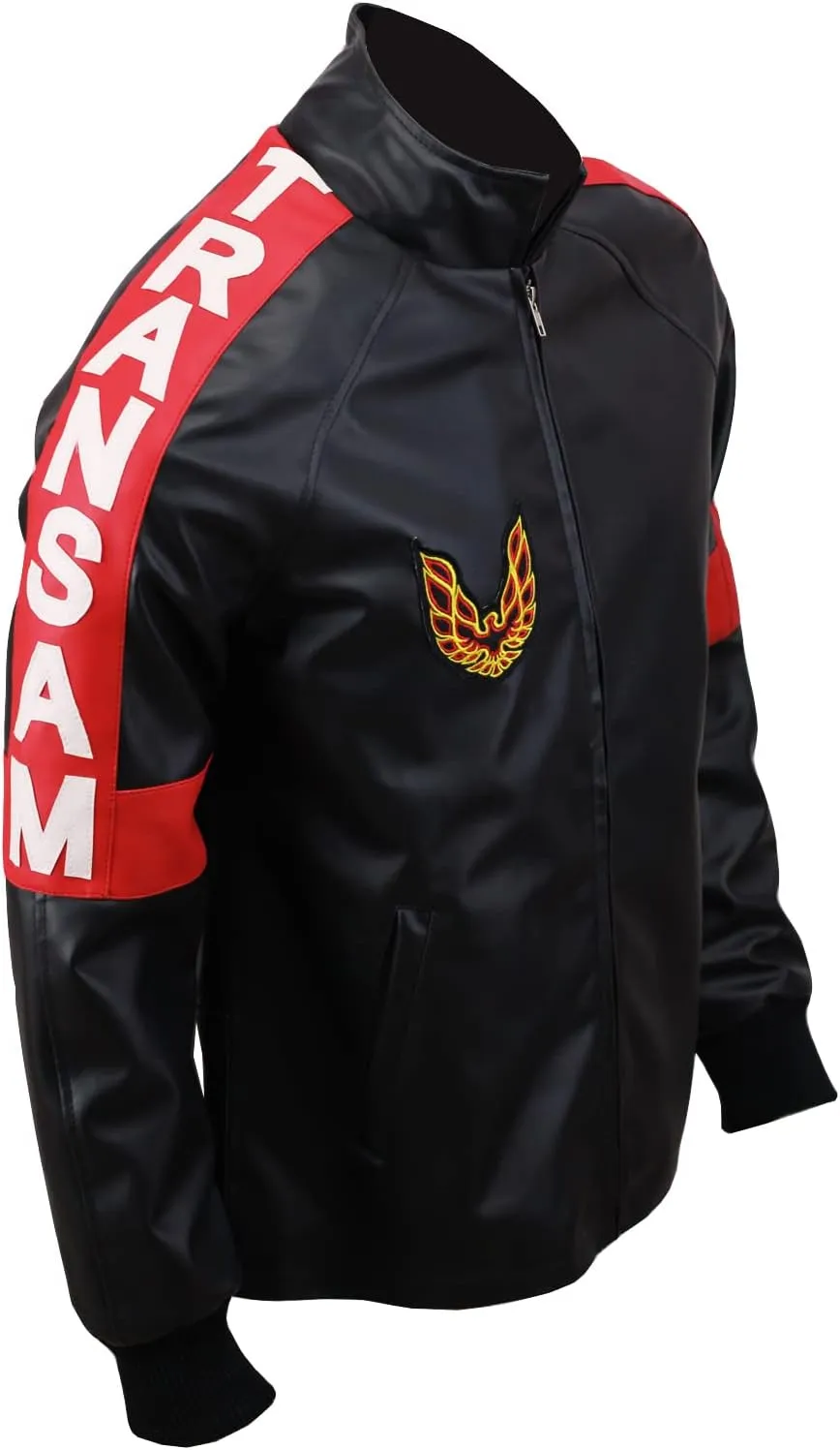 Smokey and The Bandit Burt Reynolds Red Bomber Cosplay Leather Jacket Costume