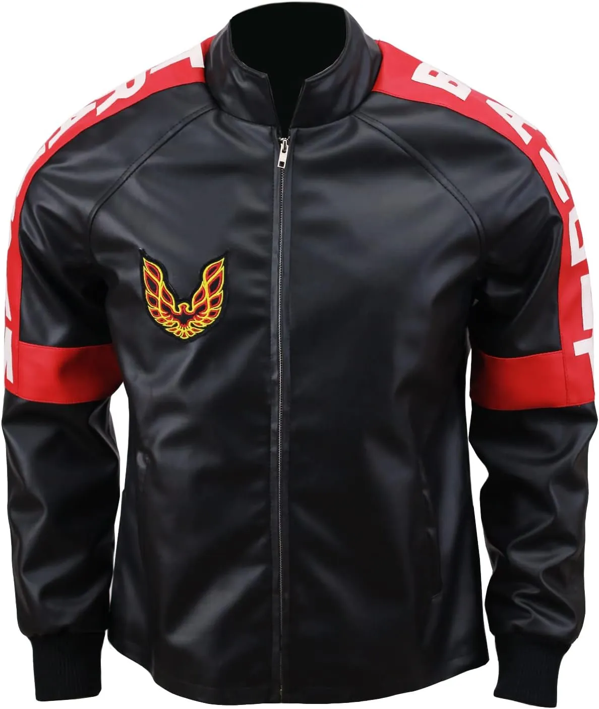 Smokey and The Bandit Burt Reynolds Red Bomber Cosplay Leather Jacket Costume